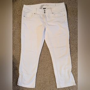 American Eagle Outfitters Women's Cream Straight Leg Jeans